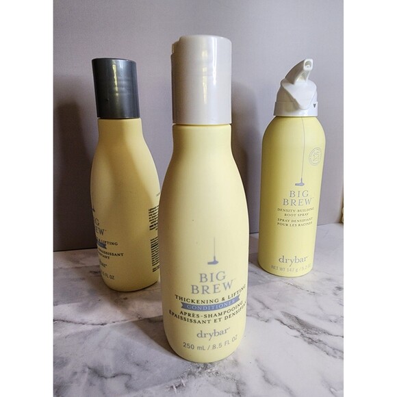 Drybar Big Brew 3-Piece Set –  Shampoo + Conditioner + Root Lifter - New, 8.5oz - Picture 4 of 8